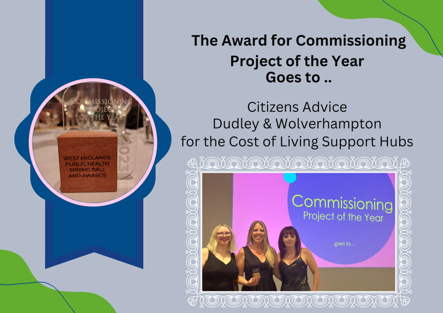 Citizens Advice Dudley and Wolverhampton wins a West Midlands Public